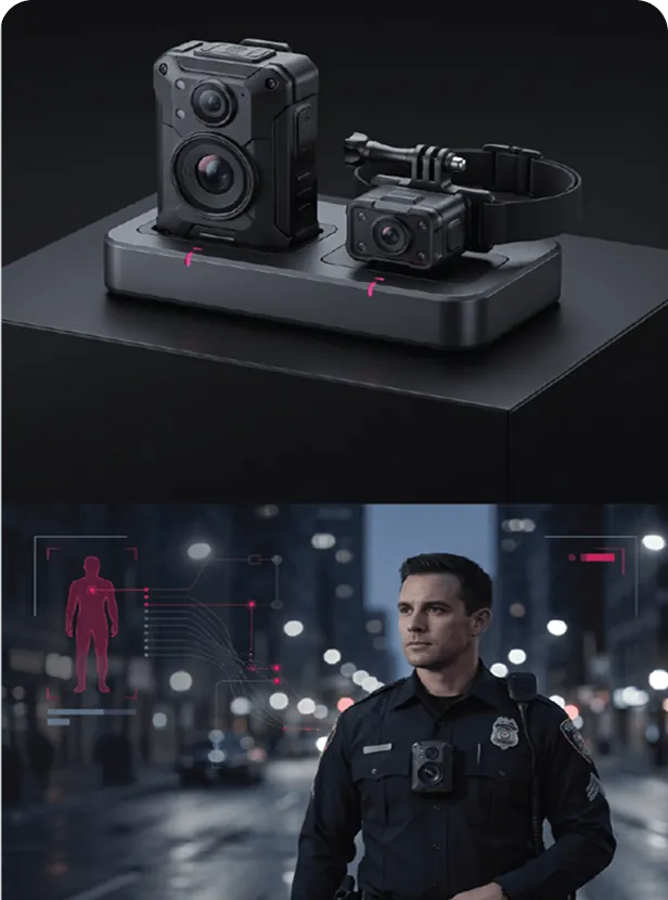 Body-worn cameras and a police officer
